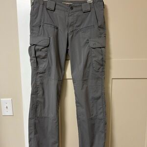 Women’s 5.11 Tactical Gray Cargo Pants 10 LONG